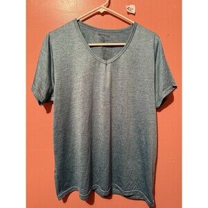 Real Essentials Womens TShirt XXL Double Extra Large Blue Activewear Tee Shirt